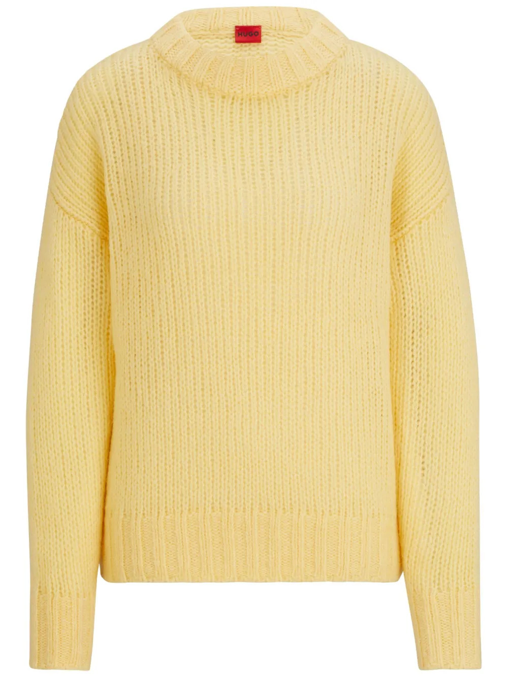 HUGO drop-shoulder wool-blend Jumper  - Farfetch | Farfetch Global