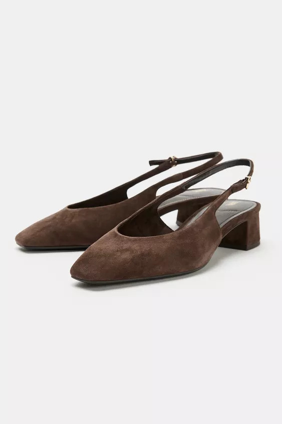 SUEDE SLINGBACKS | Zara US