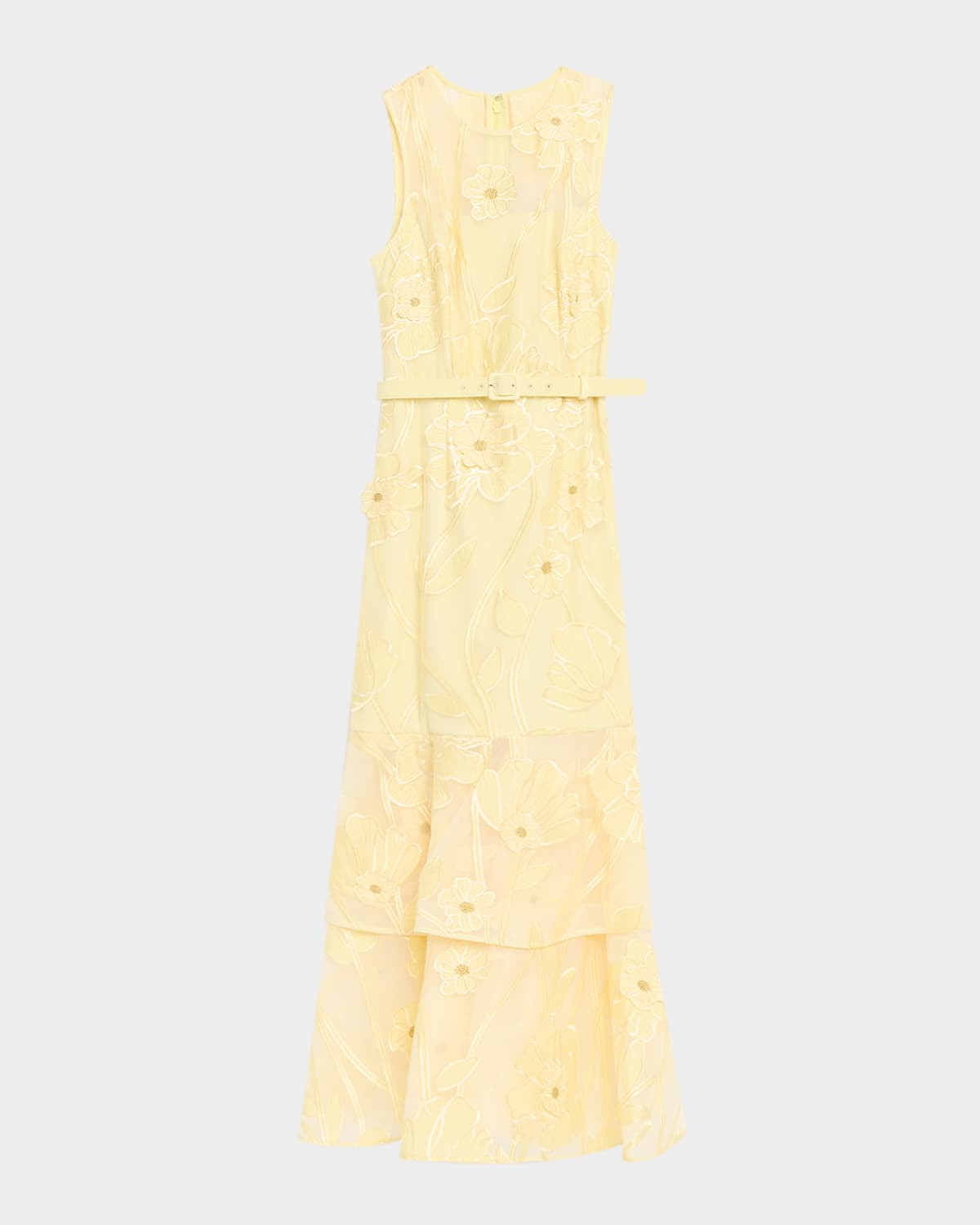 Anna Grand Fleur Floral-Embroidered Maxi Dress | Neiman Marcus