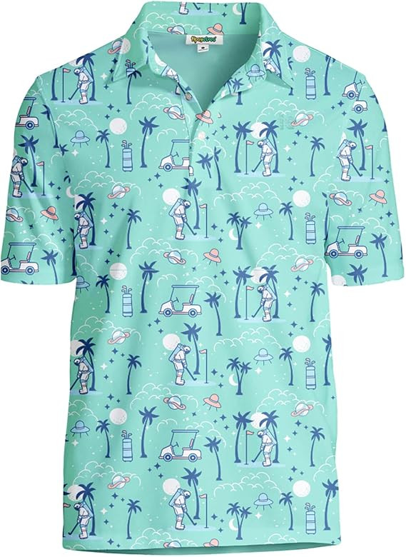 Tipsy Elves Golf Shirts for Men - Performance Athletic Fit Men's Golf Polo Shirts for Men w/Moist... | Amazon (US)