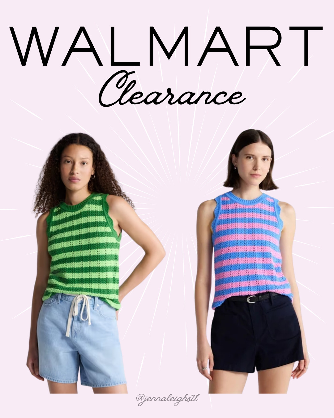 Walmart clearance find! These Free Assembly crochet cotton racerback tanks are 50% off right now and come in two colors. Such a cute top to grab while it’s marked down! 

 #LTKSaleAlert #LTKMidsize