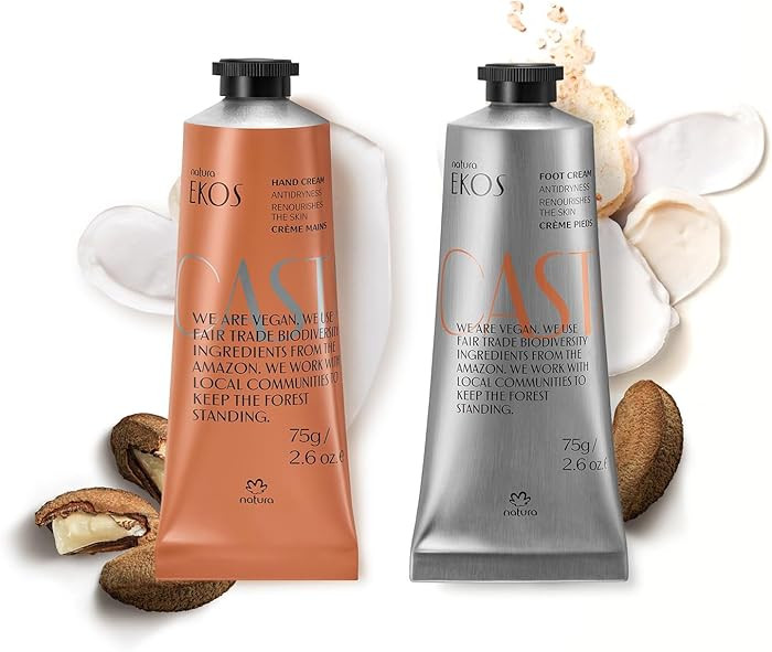 Natura – Castanha Hand & Foot Cream Bundle Duo – Nourishing Set with Brazil Nut Oil – Deep ... | Amazon (US)