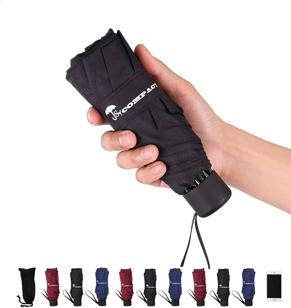 SY COMPACT Travel Umbrella - Lightweight Portable Mini Compact Umbrellas-Factory Outlet Shop | Amazon (US)