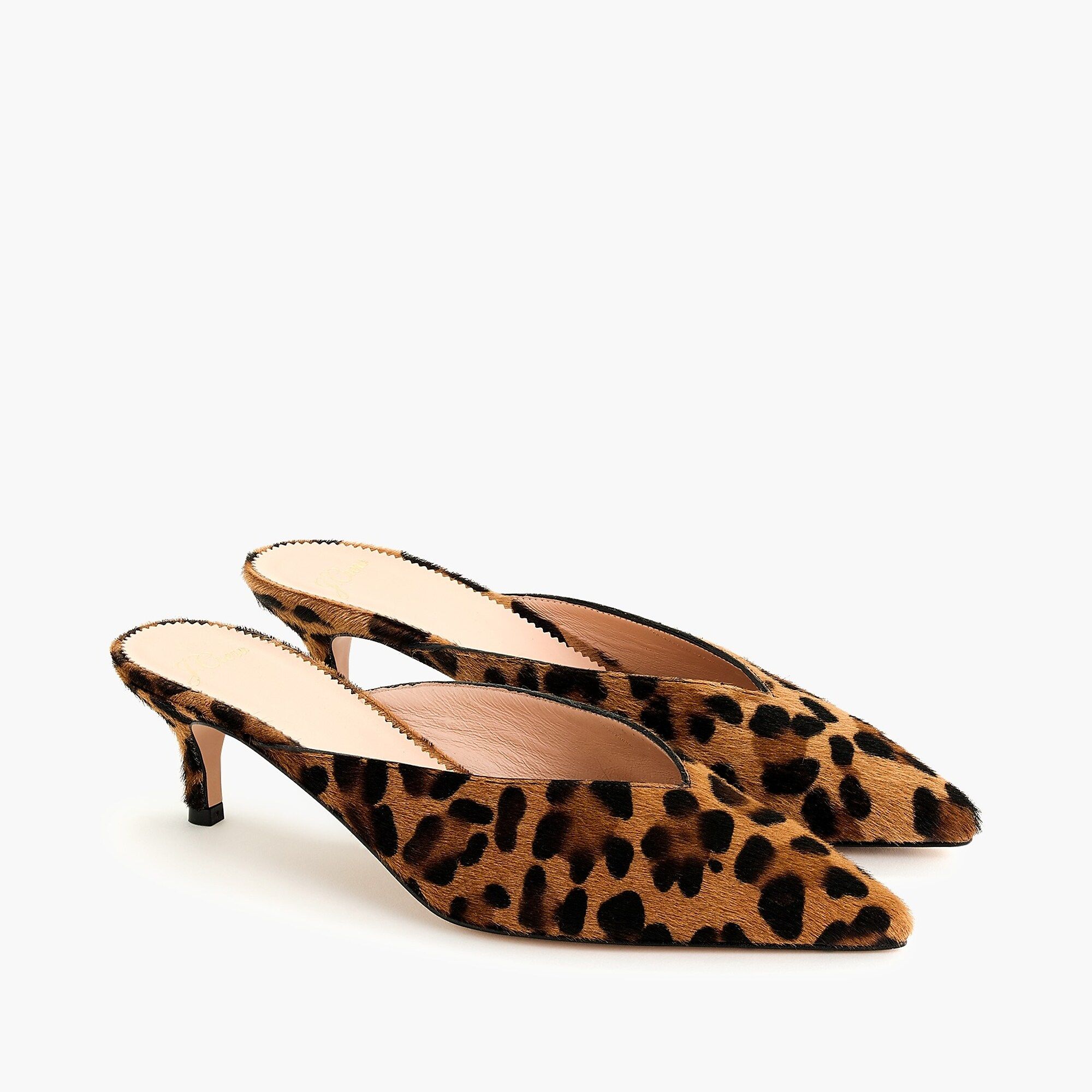 Sophia kitten heels in leopard calf hair | J.Crew US