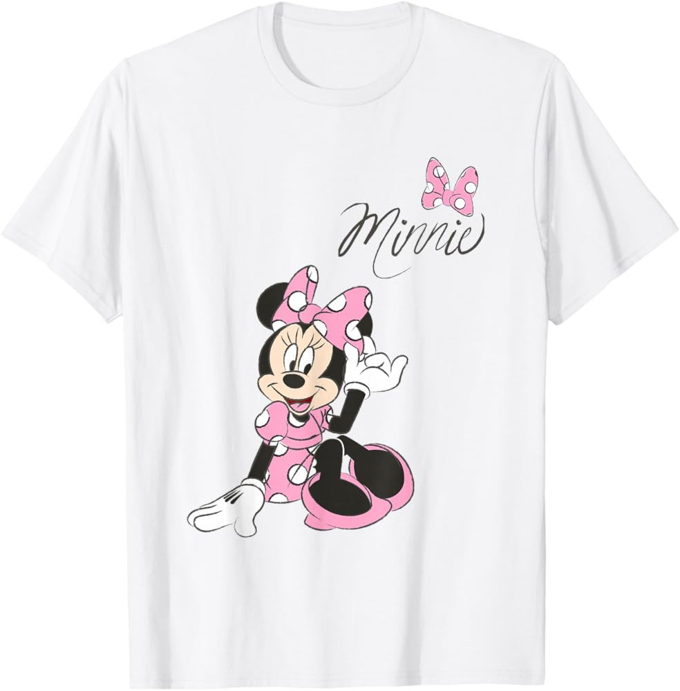 Disney Mickey Mouse and Friends Pink Polka Dots T-Shirt | Amazon (US)