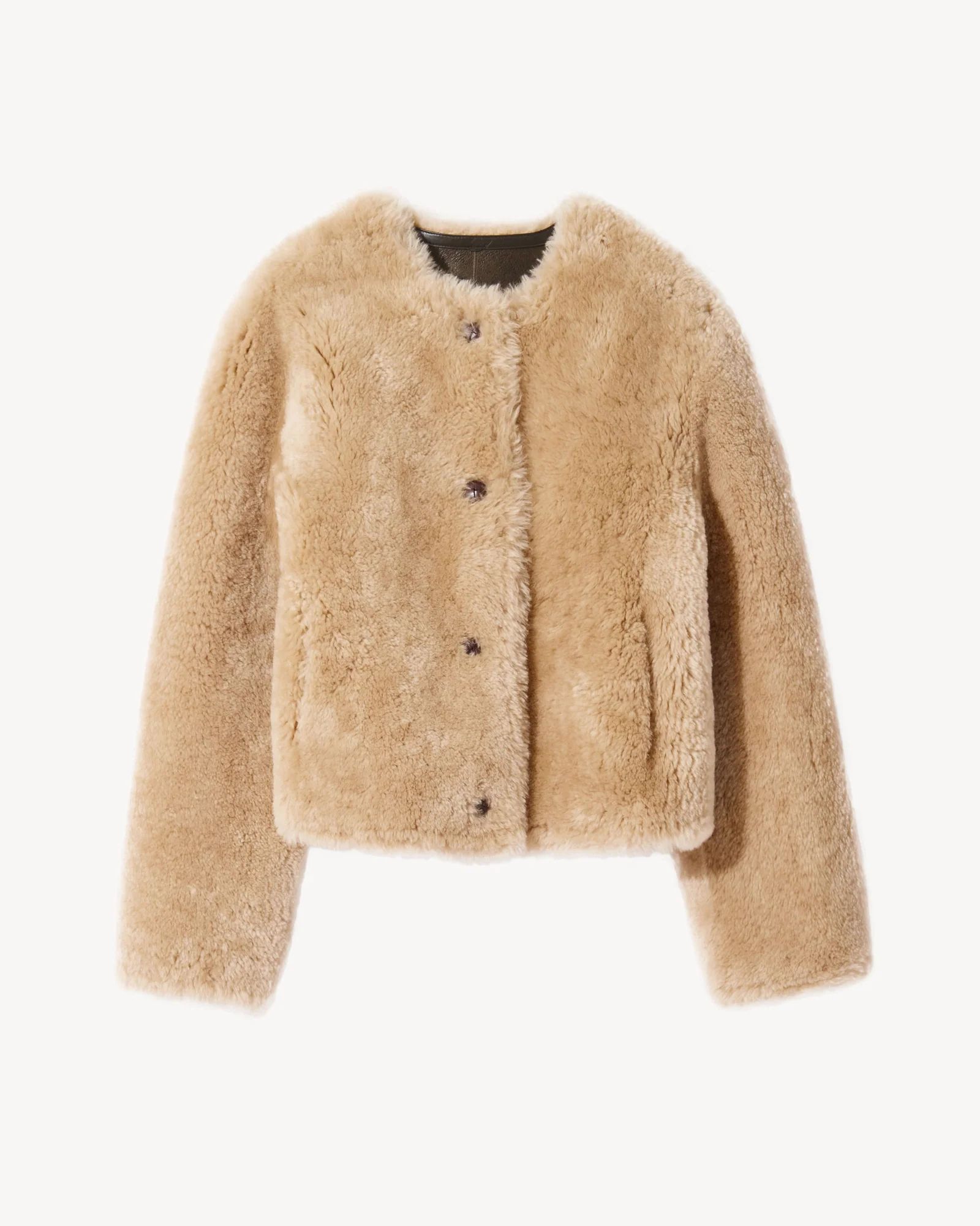 CAROLE SHEARLING SHORT COAT | Nili Lotan