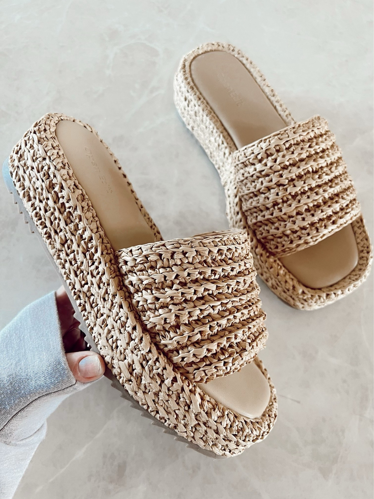 Platform sandal under $70 and also come in black

#LTKshoecrush #LTKstyletip #LTKfindsunder100
