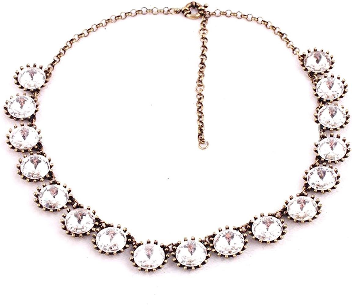 White Crystal Venus Flytrap Necklace | Amazon (US)