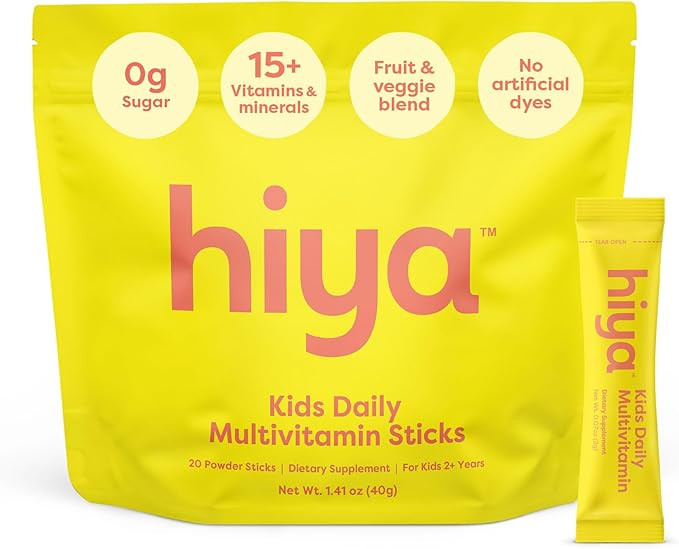 Hiya Kids Multivitamin – 15+ Essential Vitamins & Minerals with Fruits & Veggies for Ages 2+, S... | Amazon (US)