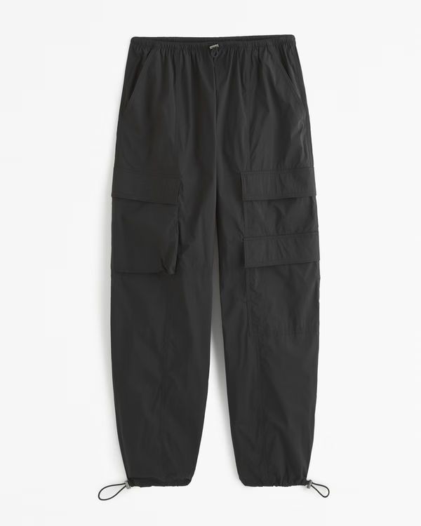 Women's YPB Crinkle Nylon Cinched Hem Parachute Pant | Women's Clearance | Abercrombie.com | Abercrombie & Fitch (US)