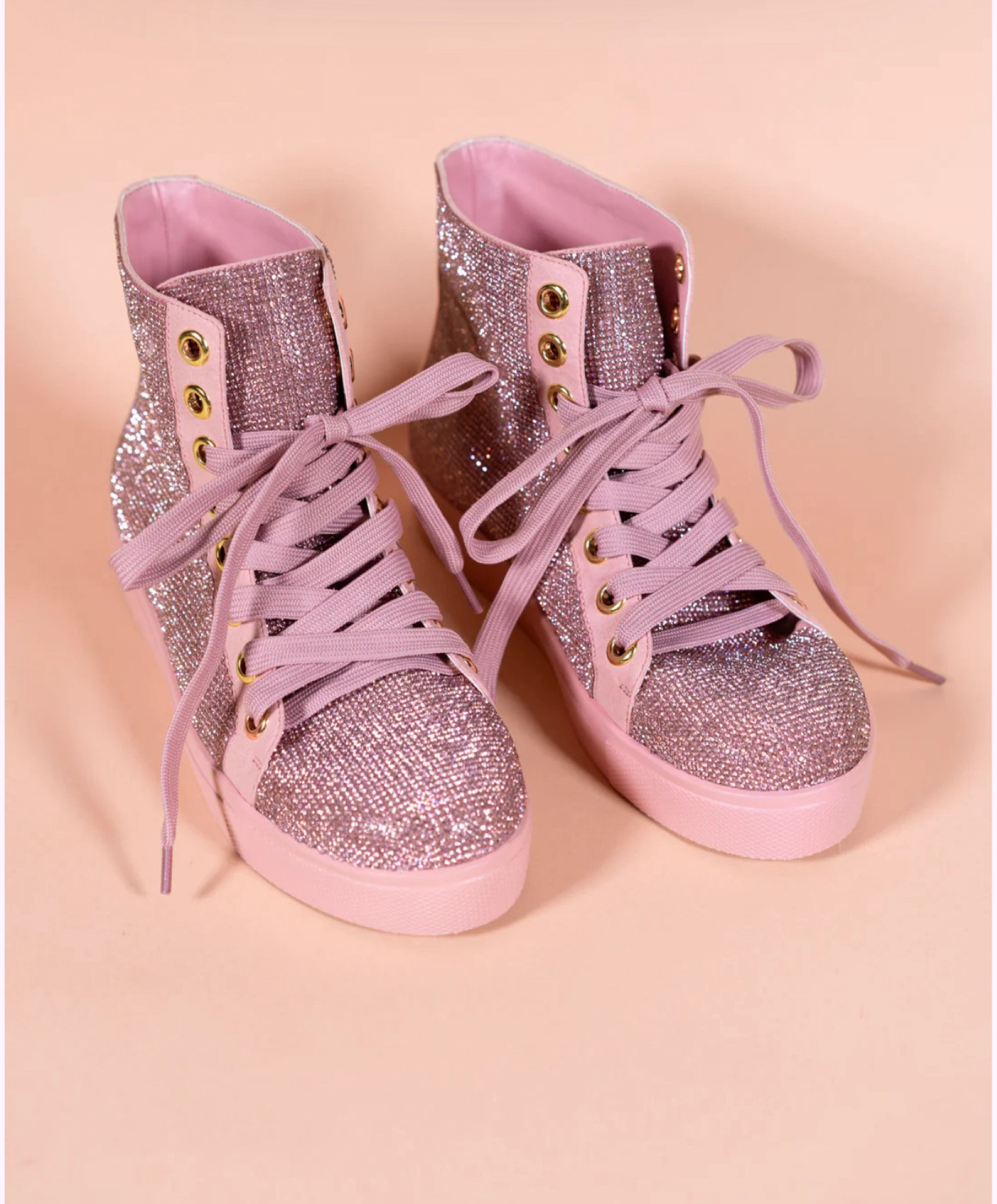 A brand new color is trailing all the magic💗✨PINK DELOREAN in our favorite allover rhinestone high-top sneakers THROW SHINE NOT SHADE are available to shop now!!

#LTKshoecrush #LTKwedding #LTKstyletip