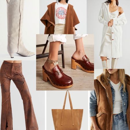 Fall Mood Board: Off-White & Cognac

Loving transitional layering for wear now and later pieces. Especially excited to style these loafer clogs!

#clogs #loafers #suede #flared #splithem #cardigan #wrap

#LTKshoecrush #LTKstyletip #LTKSeasonal