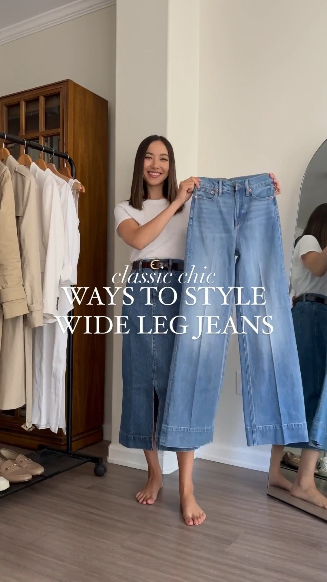 Ways to style wide leg jeans for the office (I’m 5’4”) — most items are on sale at Jcrew! 

Most of the items are old/sold out, so I’ve linked to some similar styles: 
• jcrew sweater jacket 
• jcrew denim trousers - wearing the regular length, but runs long and big (size down for a more fitted look)


Office outfits / wide leg jeans / classic style / chic style


#LTKSaleAlert #LTKWorkwear #LTKootd