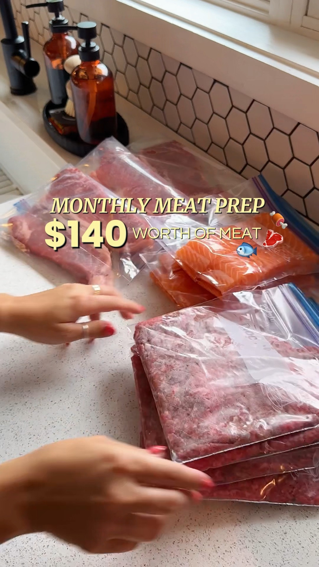 How I meat prep $140 worth of meat for 2 that lasts us a month! 
We freeze our meat and thaw when we want to cook and eat it! 🥩 

#LTKfoodie #LTKHome