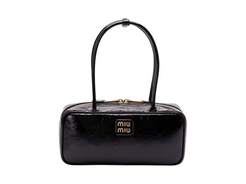Miu Miu Beau Leather Patchwork Bag Nero | StockX