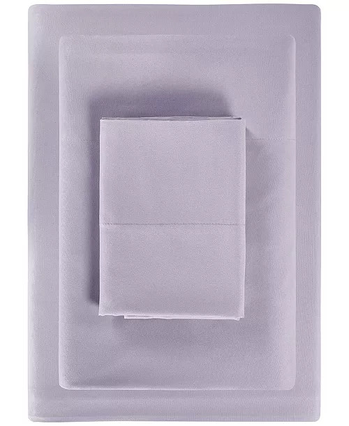 Sunham Microfiber Easy Care Solid Sheet Sets - Macy's | Macy's