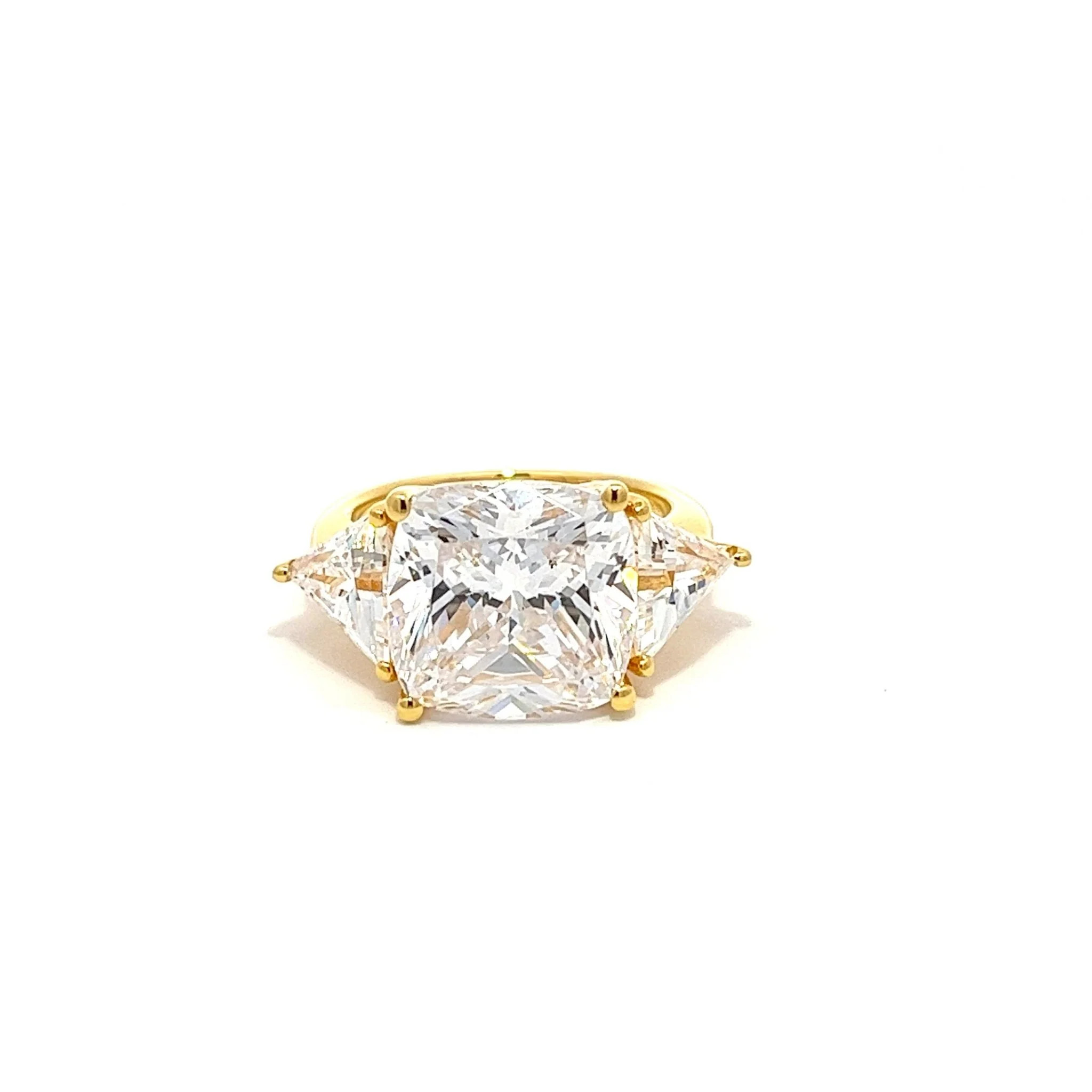 Cushion Cut Karolina Yellow Gold Ring | Natkina US