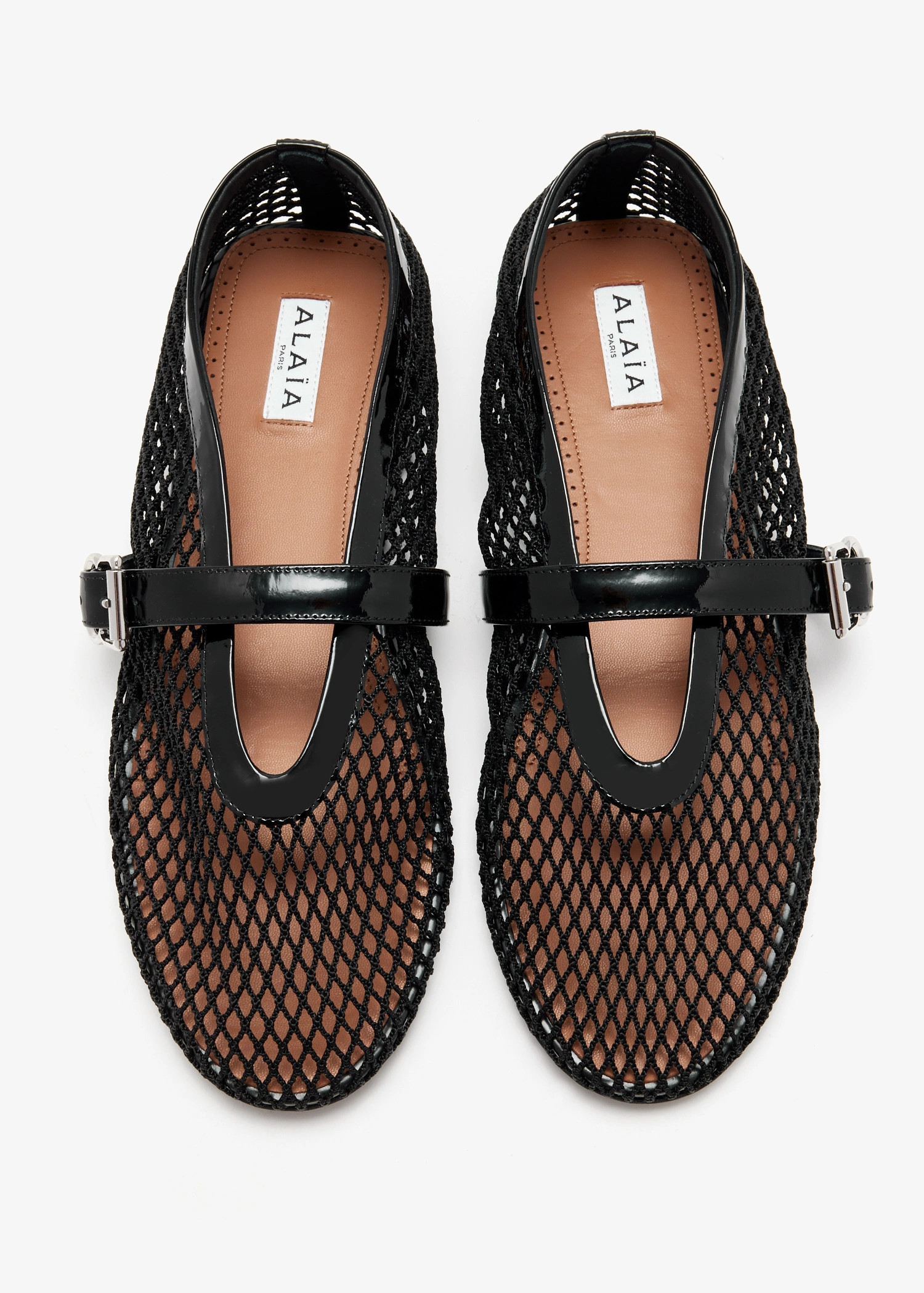 Fishnet ballerinas | Level Shoes Global