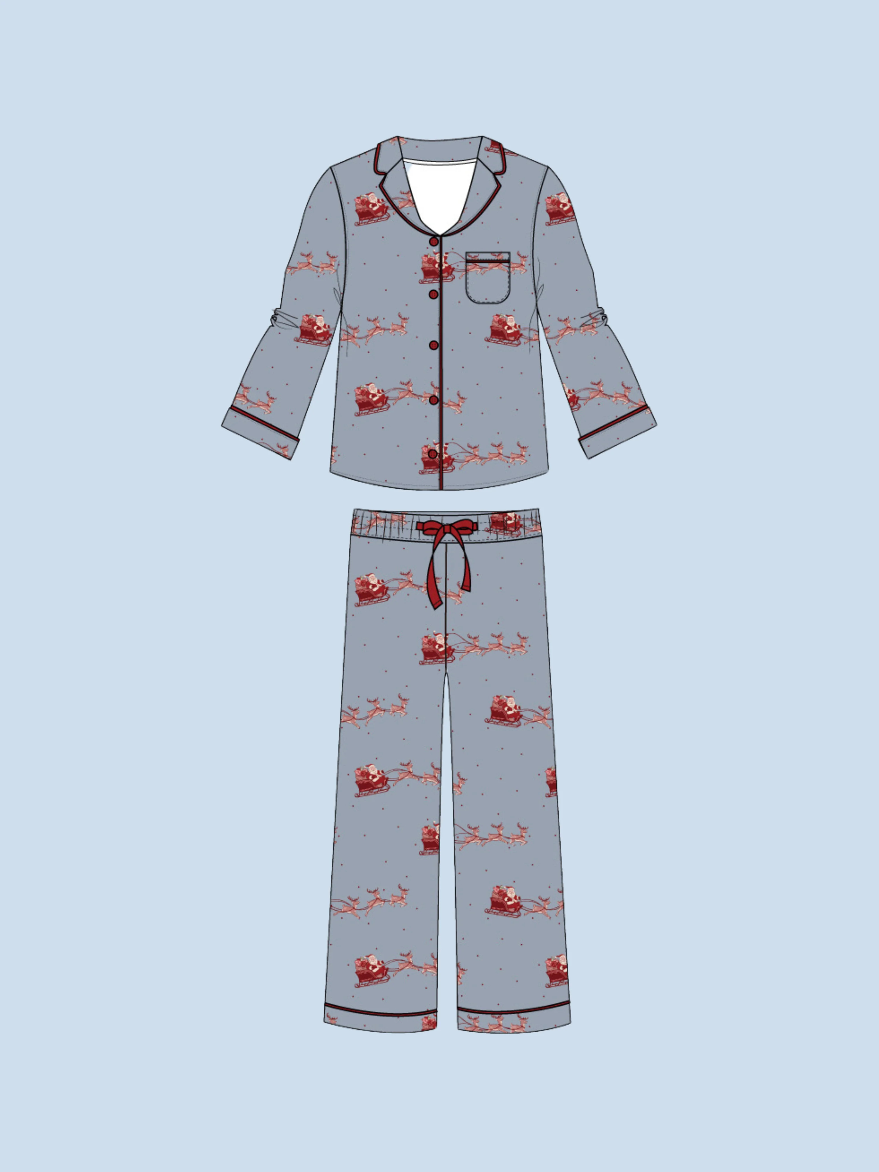 Kids Dashing Through Buttoned Ribbed Set | Tiny Talulah | PREORDER | Shop Talulah