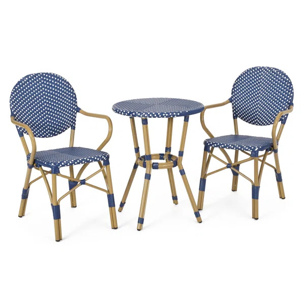 Round 2 - Person 21.75" Long Bistro Set | Wayfair North America