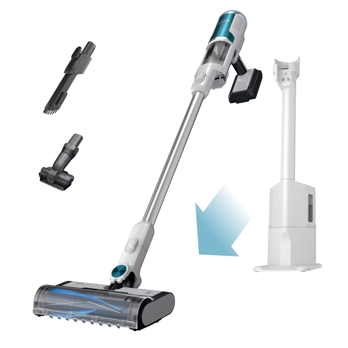 Shark Clean & Empty Cordless Stick Vacuum & Auto-Empty System with PowerFins Brushroll White BU35... | Target