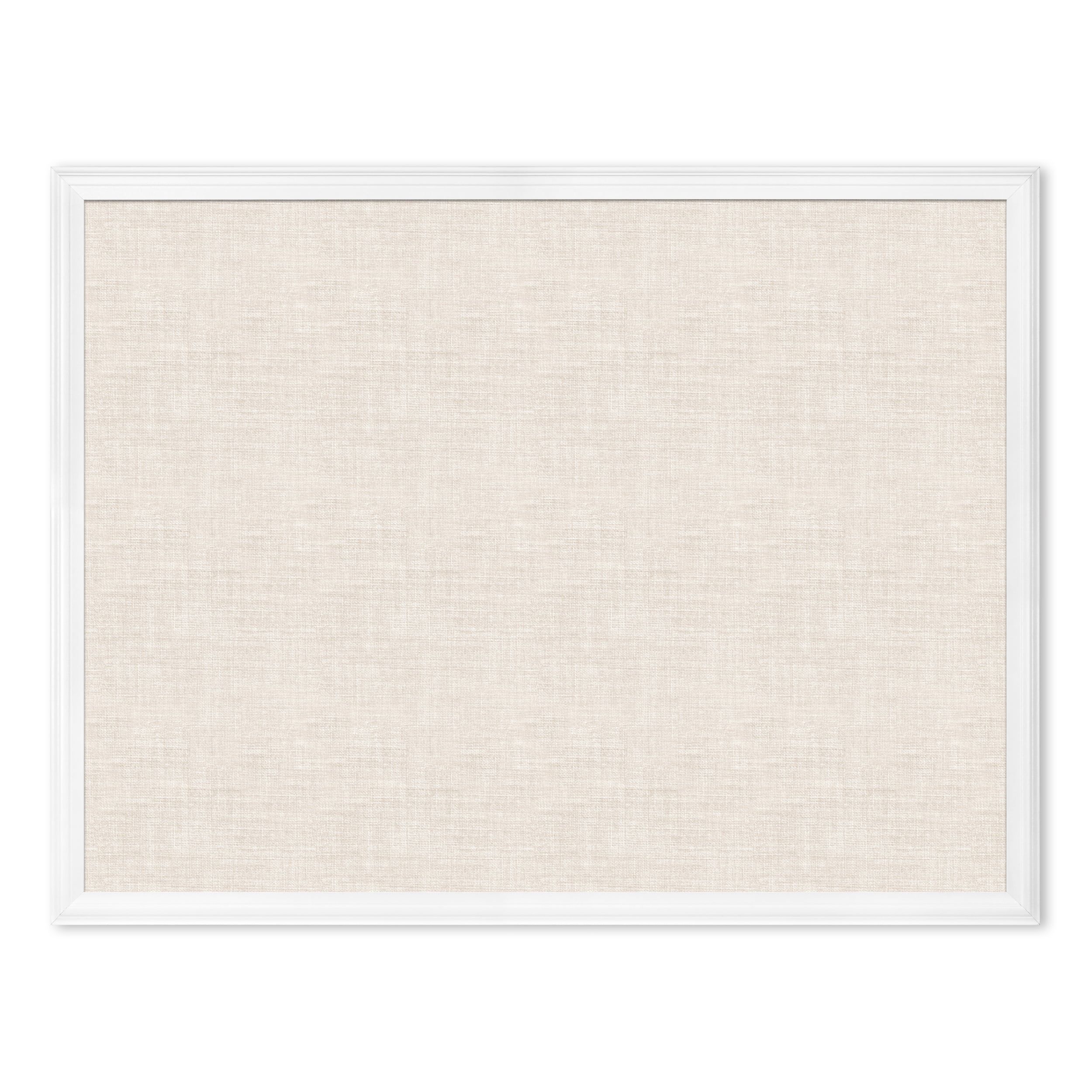 U Brands Linen Bulletin Board, 40" x 30", White Decor Frame, 2917U | Walmart (US)