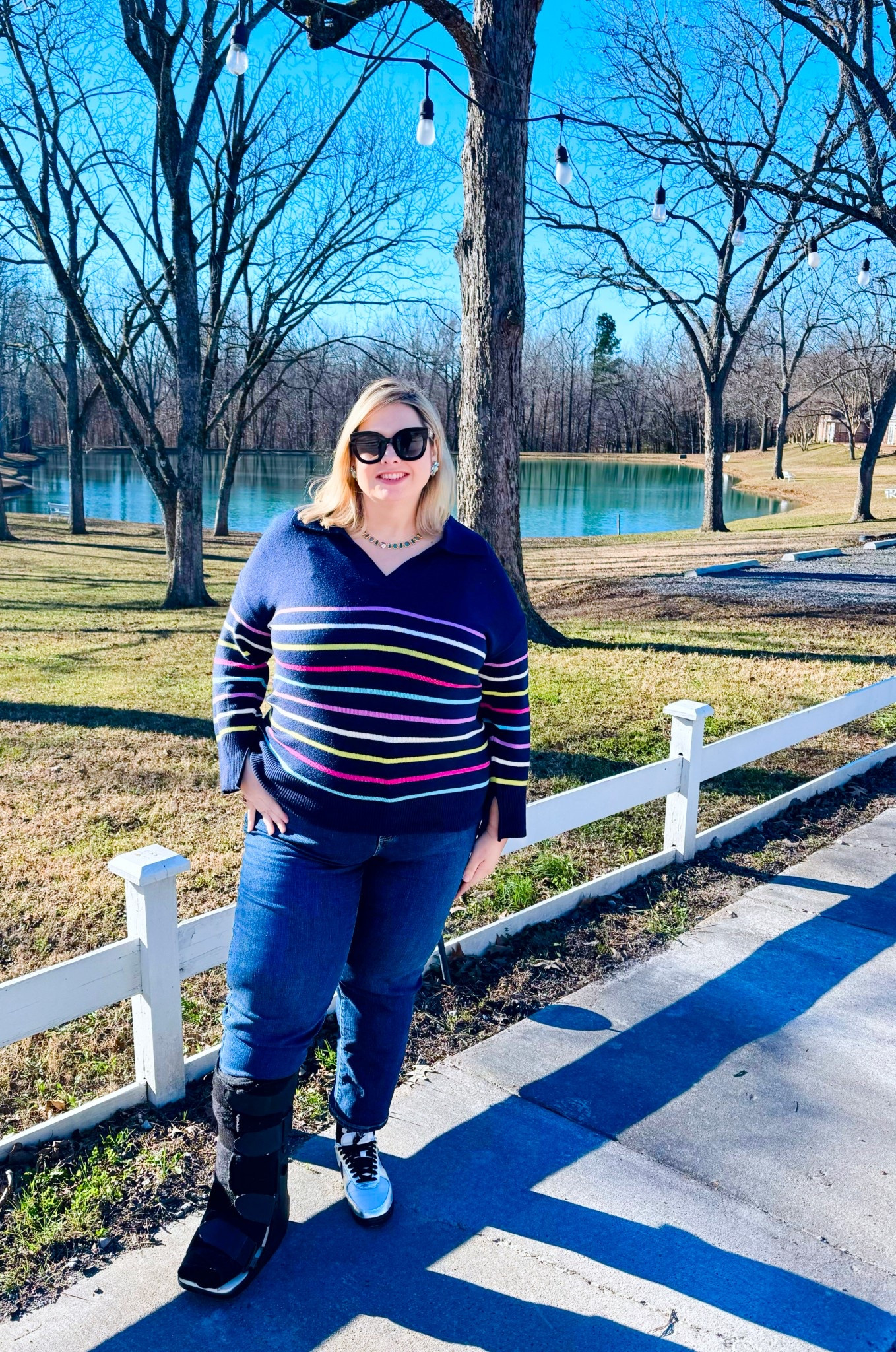 Sweater (and jeans) weather. Both are on sale 40% off at Lane Bryant. I wasn’t planning on wearing jeans this far along into my pregnancy but the millennial in me just can’t give up the “jeans and a cute top” formula for months, especially when it’s cold out 😂 These have lots of stretch so they work at 31 weeks 🙌 

#LTKSaleAlert #LTKPlusSize #LTKBump