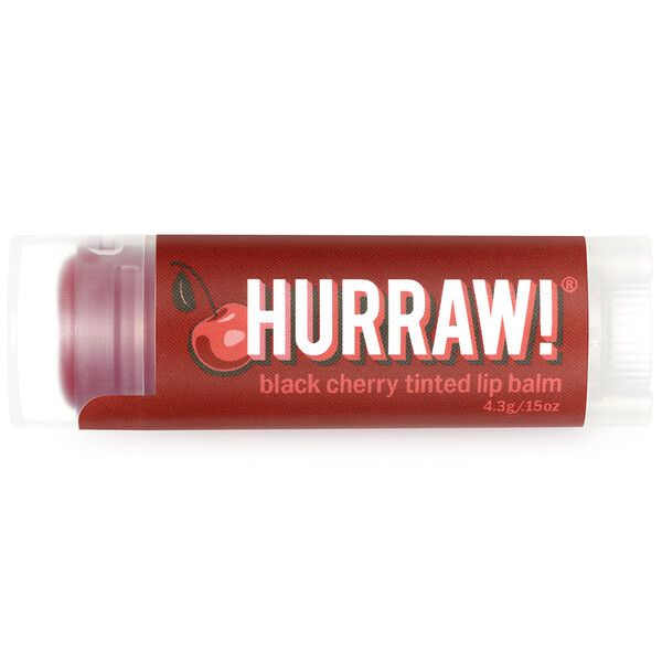 Hurraw! Balm, Tinted Lip Balm, Black Cherry, .15 oz (4.3 g) | iHerb