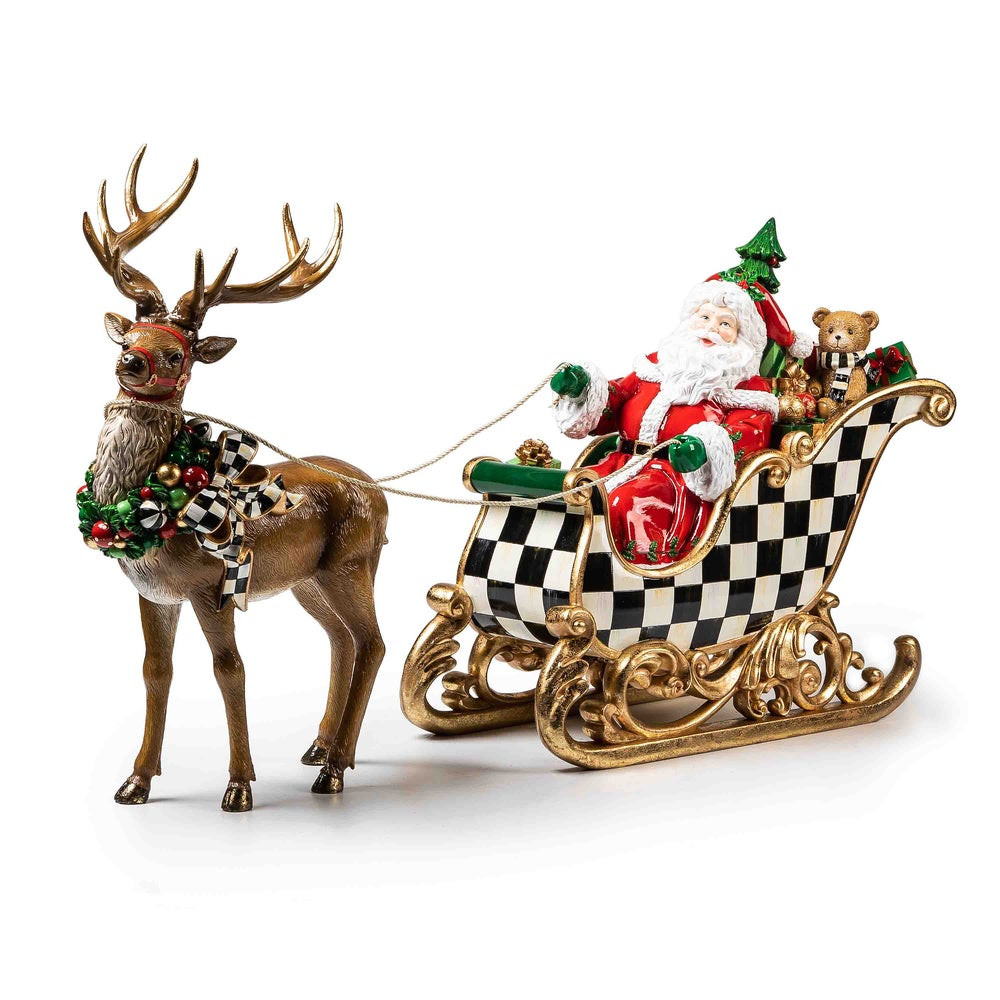 Night Before Christmas Santa & Sleigh | MacKenzie-Childs