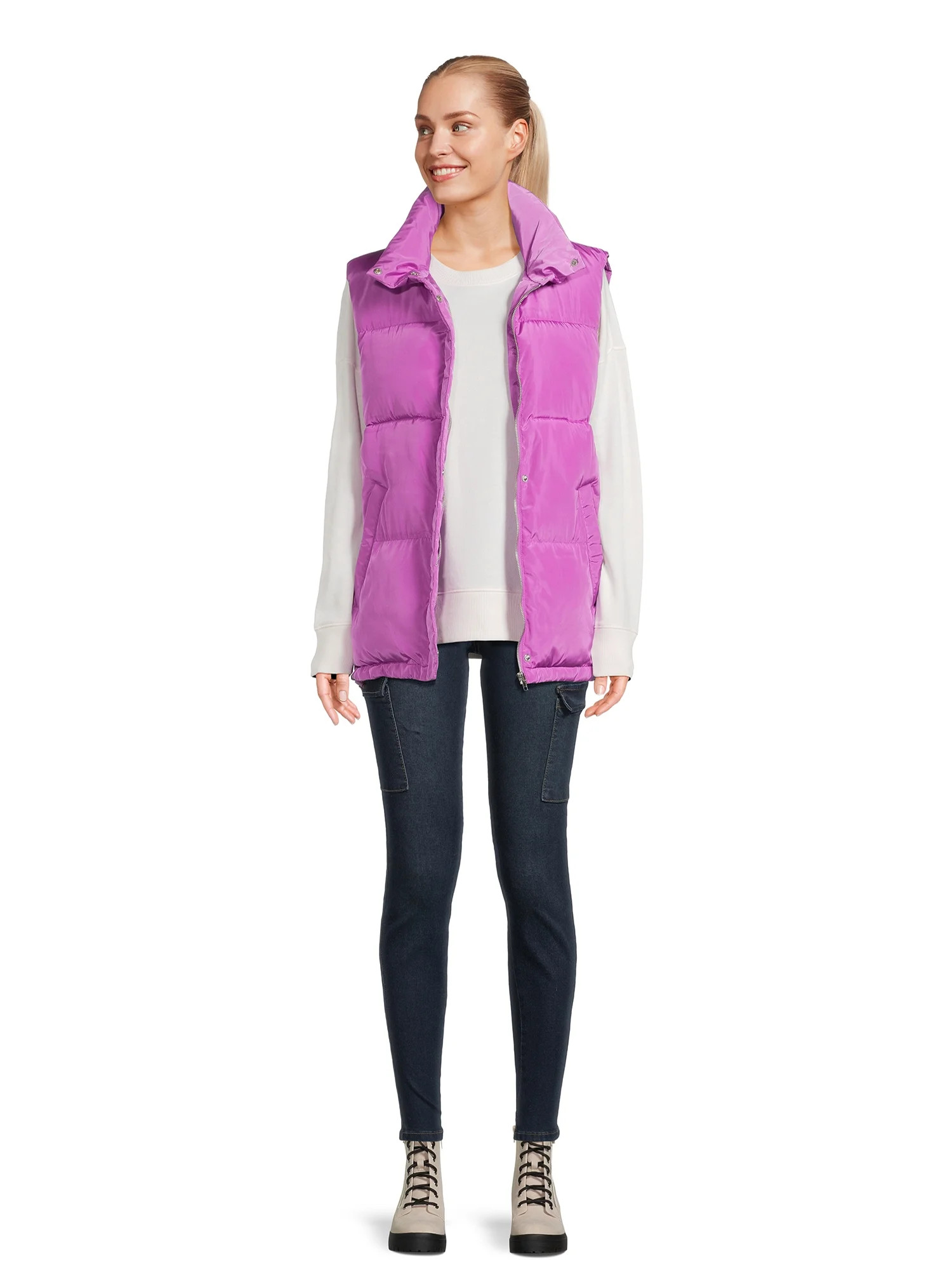 Liv & Lottie Juniors’ Oversized Puffer Vest | Walmart (US)