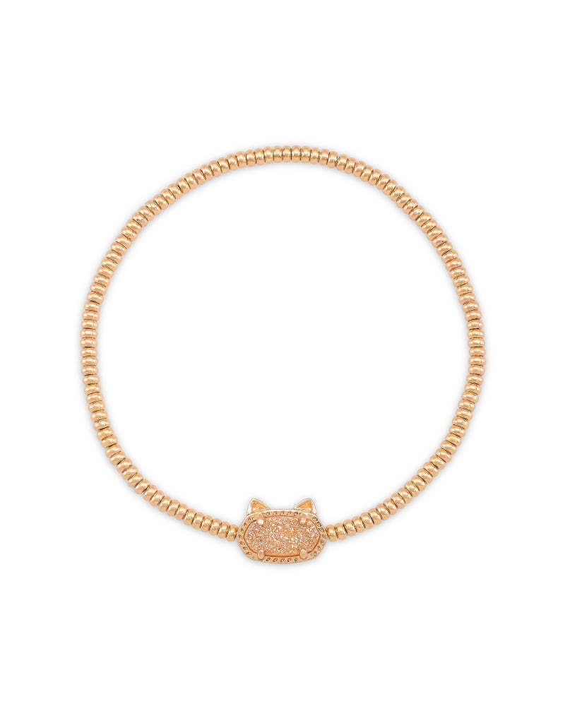 Grayson Rose Gold Cat Stretch Bracelet in Sand Drusy | Kendra Scott