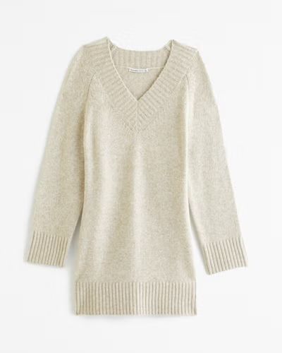 Women's Long-Sleeve Easy Mini Sweater Dress | Women's Dresses & Jumpsuits | Abercrombie.com | Abercrombie & Fitch (UK)