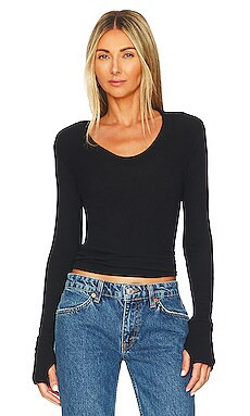 Cashmere Easy Cuffed U Top
                    
                    Enza Costa | Revolve Clothing (Global)