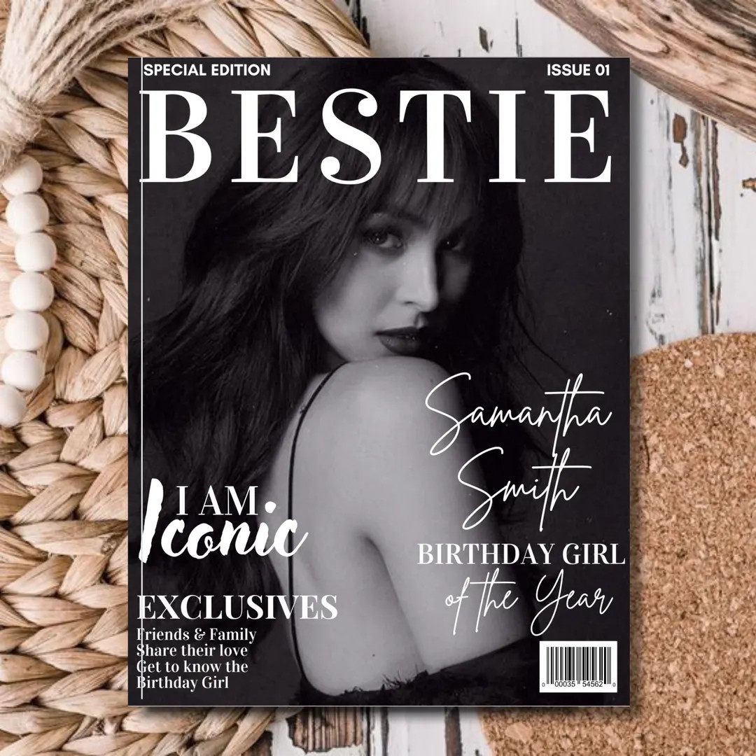 Birthday Magazine for Best Friend Templates Bestie Edition, 40 Pages, Birthday Gift for Friends, ... | Etsy (US)