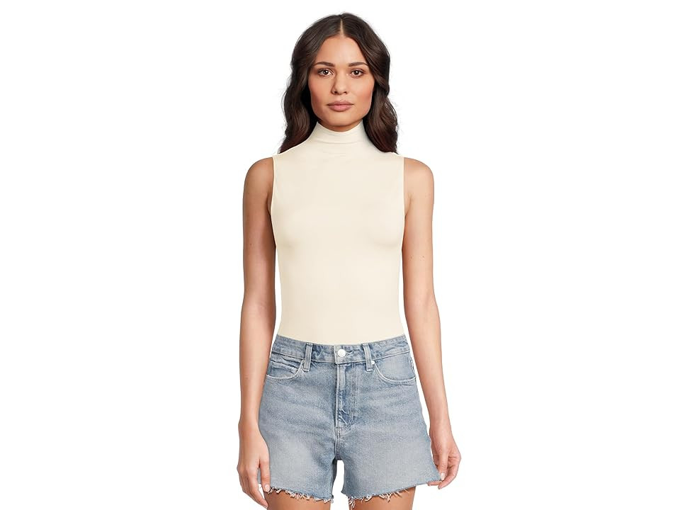 Commando Prima Ballet Sleeveless Mockneck Bodysuit Women's Underwear Ivory, Cotton/Elastane/Nylon | Zappos