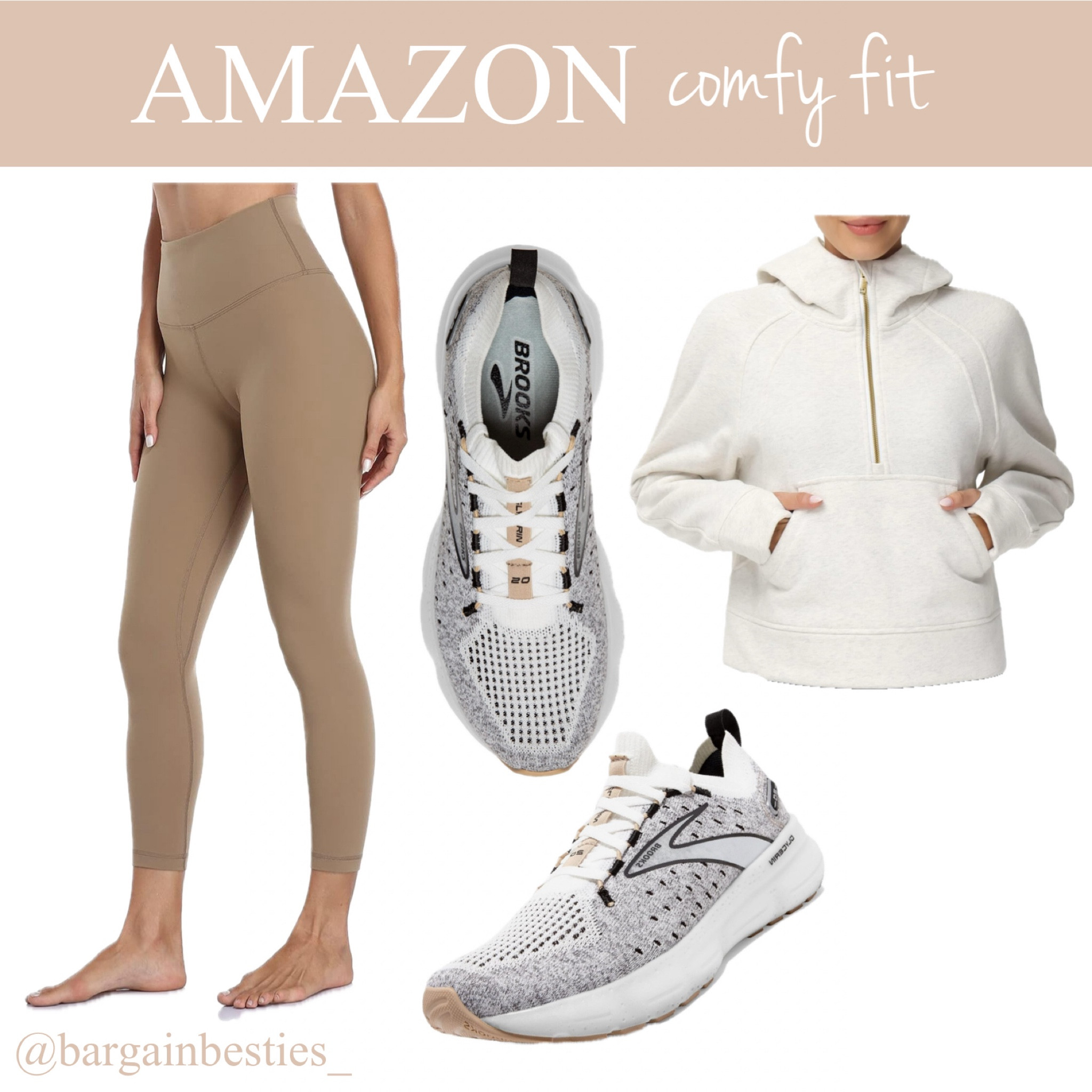 I’m obsessed with this neutral comfy fit all from amazon🤩 I have these exact leggings and sneaks and love them both🫶🏼

#LTKitbag #LTKfitness #LTKstyletip