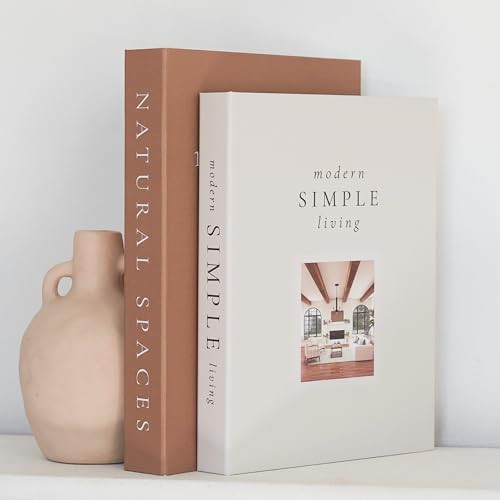 Beautiful Decorative Books - Set of 2 Boxes Enhance Your Coffee Table, Bookshelf or Mantel Shelf ... | Amazon (US)
