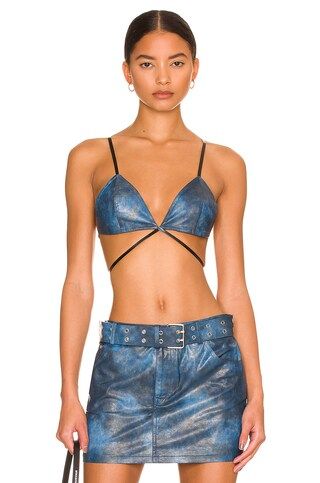 h:ours Tatiana Bra Top in Acid Blue from Revolve.com | Revolve Clothing (Global)