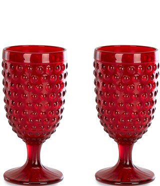 Southern Living Holiday Hobnail Goblets, Set of 2 | Dillard's | Dillard's