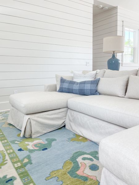 Seriously obsessed with this colorful oushak rug! We’re loving it in our loft living room paired with our linen sectional, blue table lamp and coastal throw pillows!
.
#ltkhome #ltksalealert #ltkseasonal #ltkfamily #ltkfindsunder50 #ltkfindsunder100 #ltkstyletip

#LTKhome #LTKsalealert #LTKSeasonal