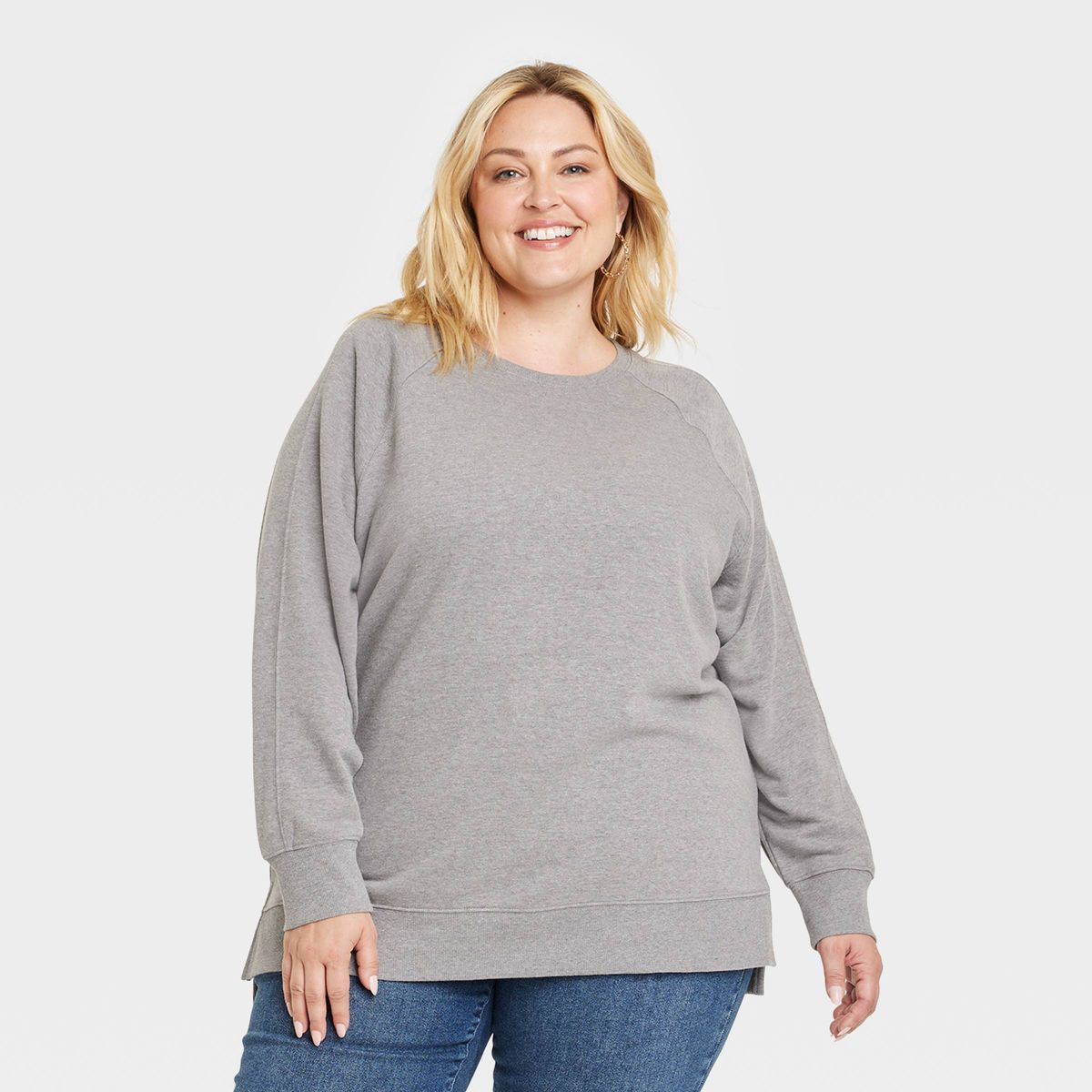 Women's Cozy Crewneck Sweatshirt - Ava & Viv™ | Target