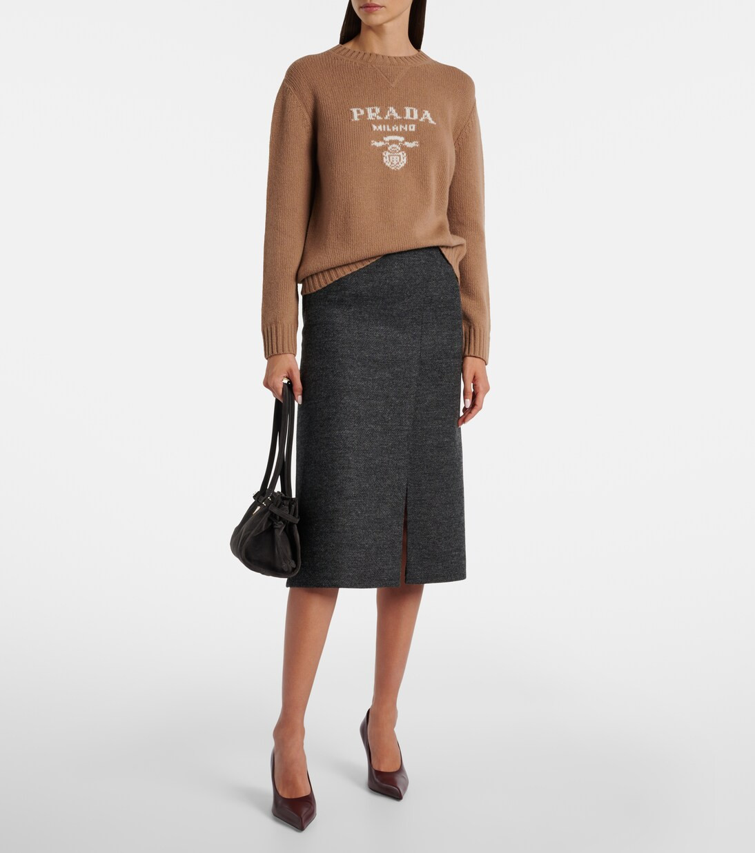 Logo wool and cashmere sweater | Mytheresa (UK)
