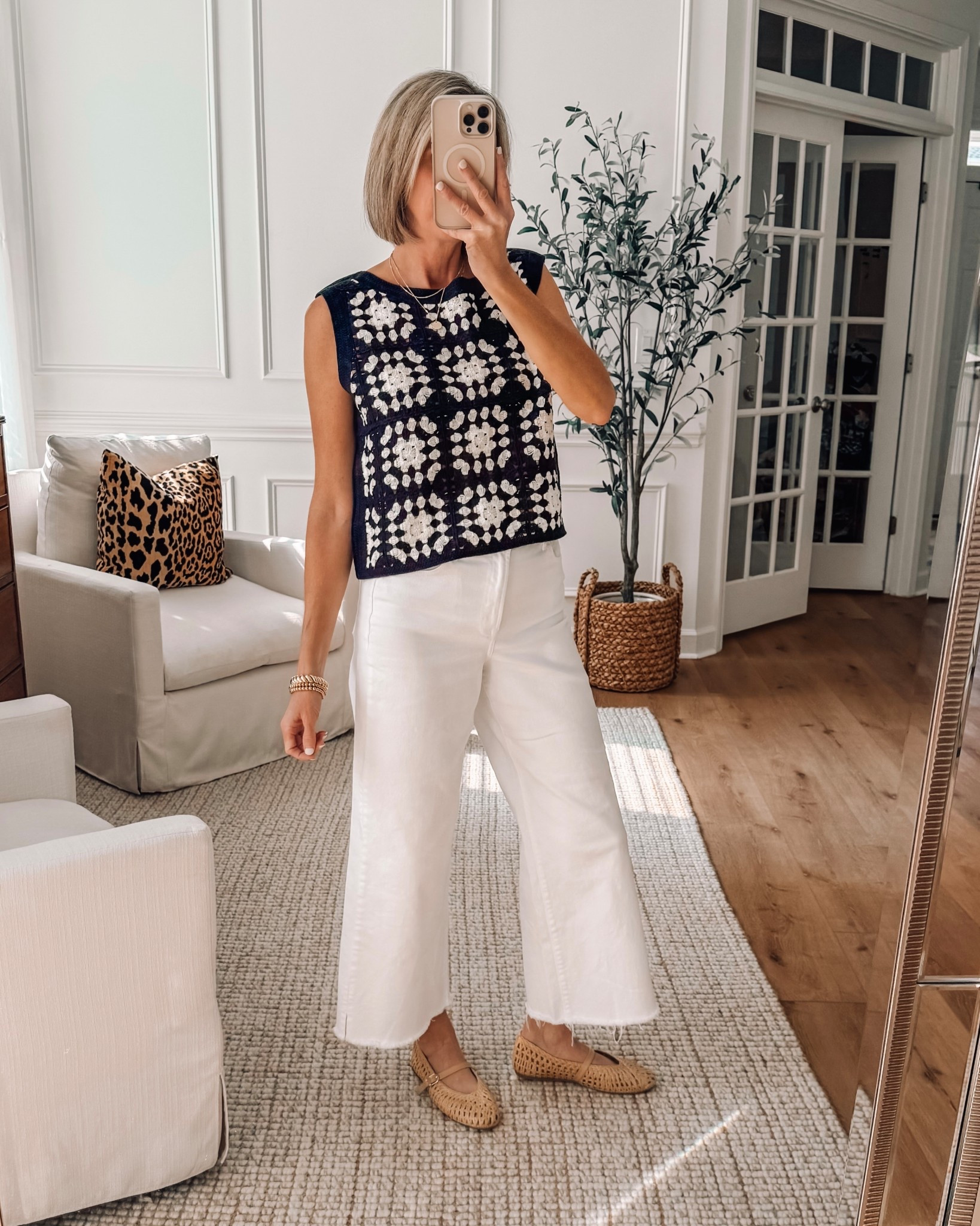 Prettiest little crochet sweater - perfect for spring and summer - wearing size small 

#LTKOver40 #LTKSeasonal #LTKootd