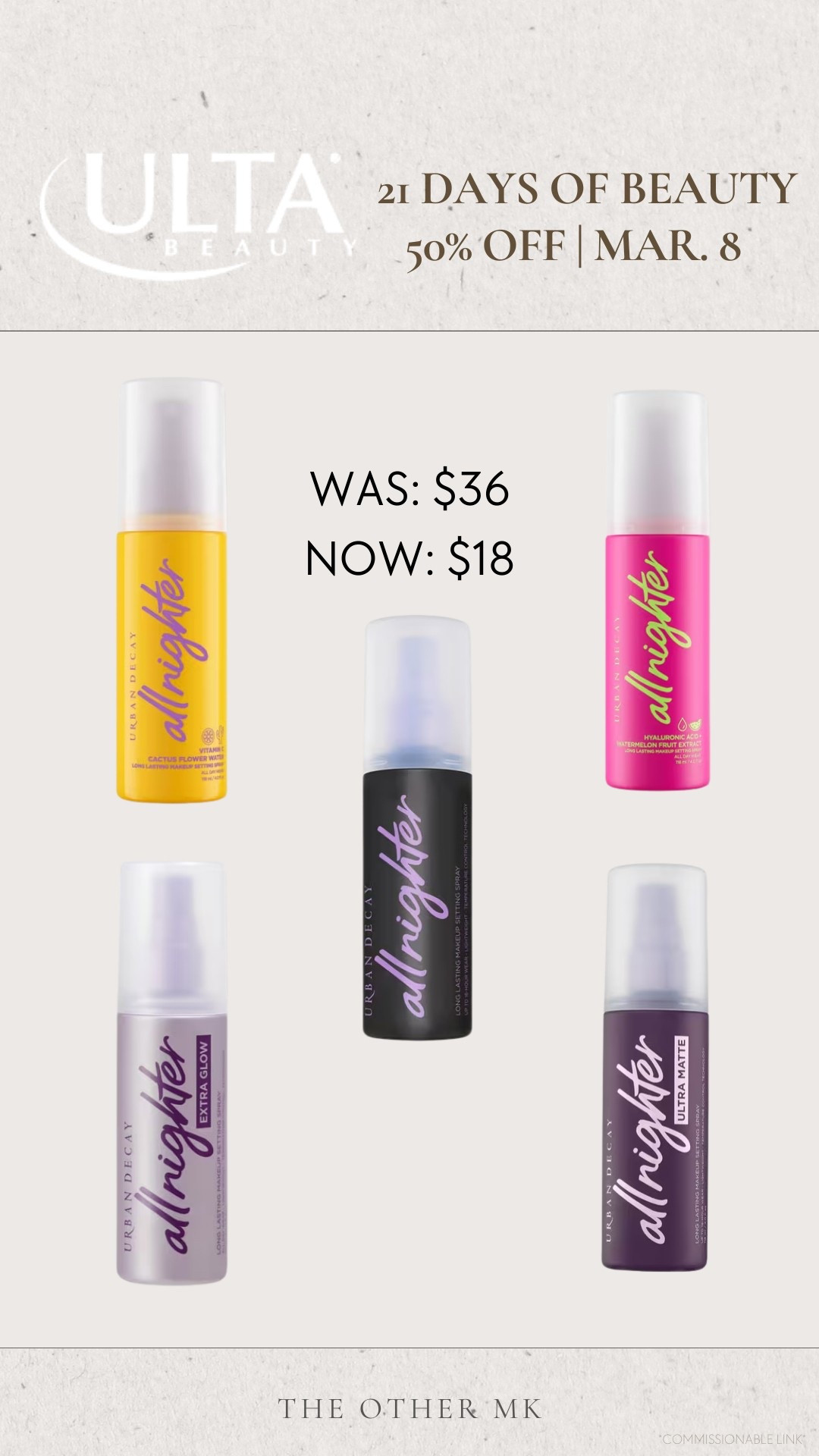 So many great products 50% off for Ulta’s 21 days of beauty! (Part 1)

Beauty, Skin care, Makeup, Self care, Makeup on sale, Beauty must haves, setting spray  

#LTKBeauty #LTKFindsUnder50 #LTKSaleAlert