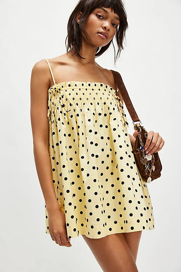 Damson Madder Lilo Mini Dress at Free People in Butter Spot, Size: US 4 | Free People (UK)