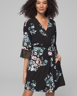 Soma Short Robe with Lace Trim | Soma Intimates