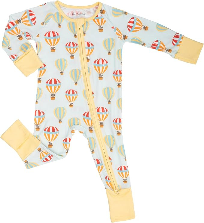 LollyBanks Baby Pajamas, Long Sleeve Baby Romper with 2-Way Zipper, 95% Viscose from Bamboo and 5... | Amazon (US)