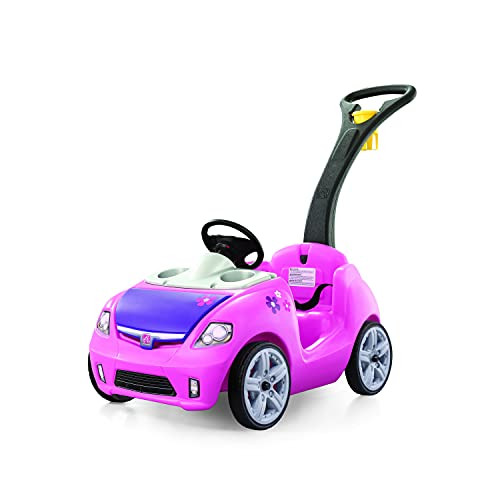 Step2 Whisper Ride II Ride On Push Toy Car, Pink – Ride On Car with Included Seat Belt, Easy St... | Amazon (US)
