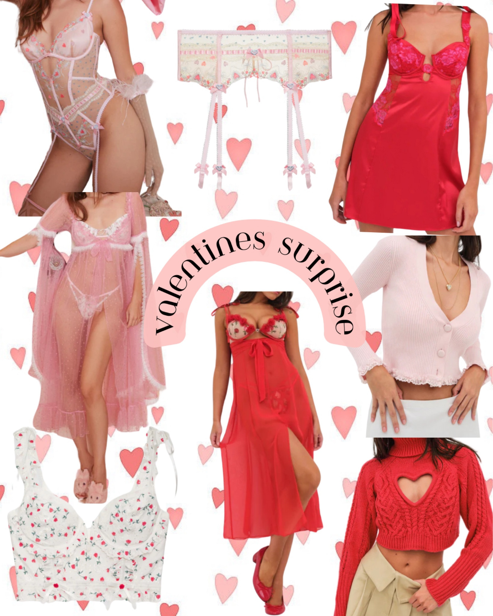 Valentines day is coming up this would be a great gift for someone special or just get for yourself because you are a baddie and you know it! 

For love and lemons, lingerie, heart, lace, pink, red, cherries, valentines, sheer

#LTKstyletip #LTKsalealert #LTKGiftGuide