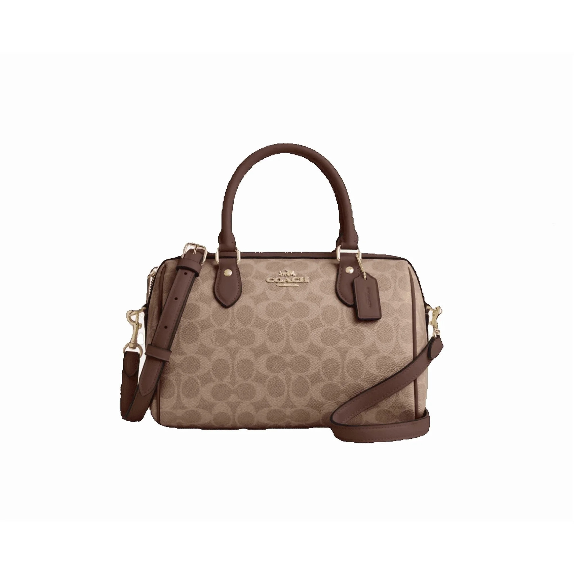 Coach Rowan Satchel Bag In Signature Canvas | Walmart (US)